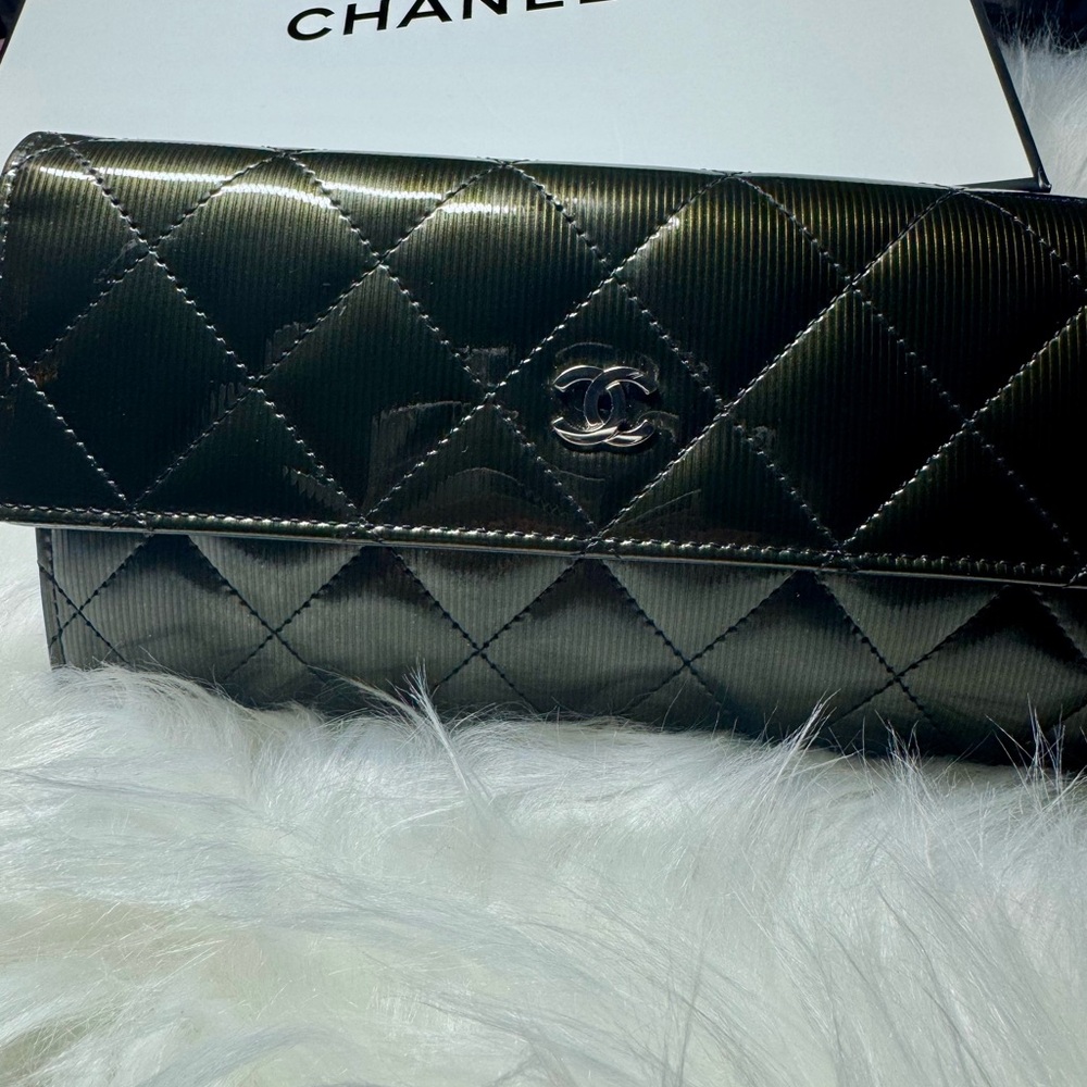 Chanel Black Quilted Wallet